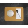 Freeform Mustard/Grey Flexi Faux Leather Placemats 2 Pack 40x30cm