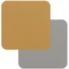 Freeform Mustard/Grey Flexi Faux Leather Coasters 4 Pack
