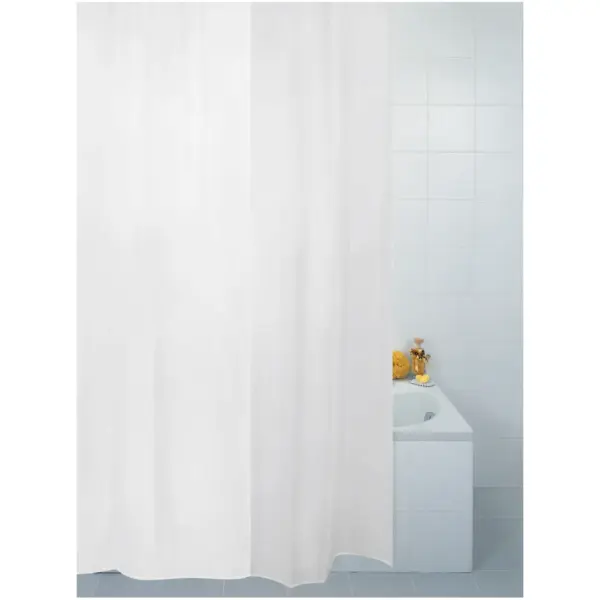 Blue Canyon Shower Curtain Polyester Plain White 180 x 210cm