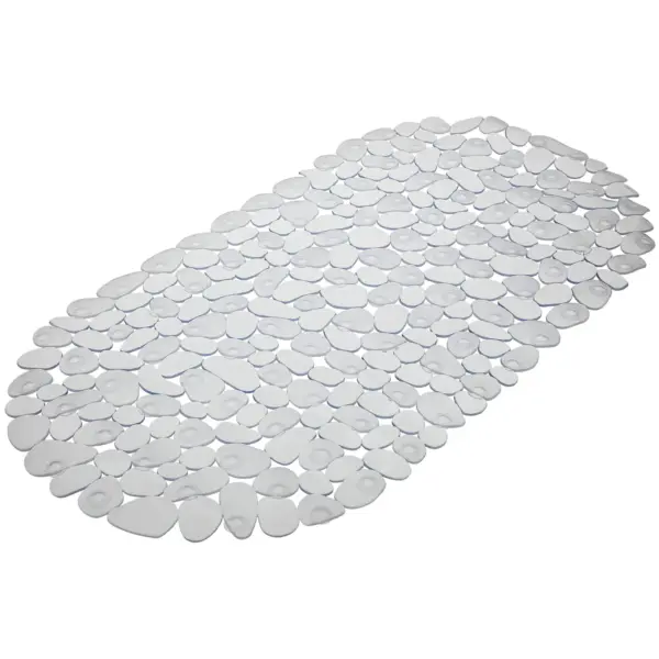 Bluecanyon Pebble PVC Bath Mat Clear 69 x 36cm