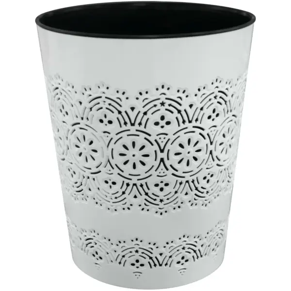 Bluecanyon Flora Round Waste Bin White