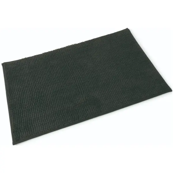 Blue Canyon Chloe Microfibre Bath Mat Black 50 x 80cm