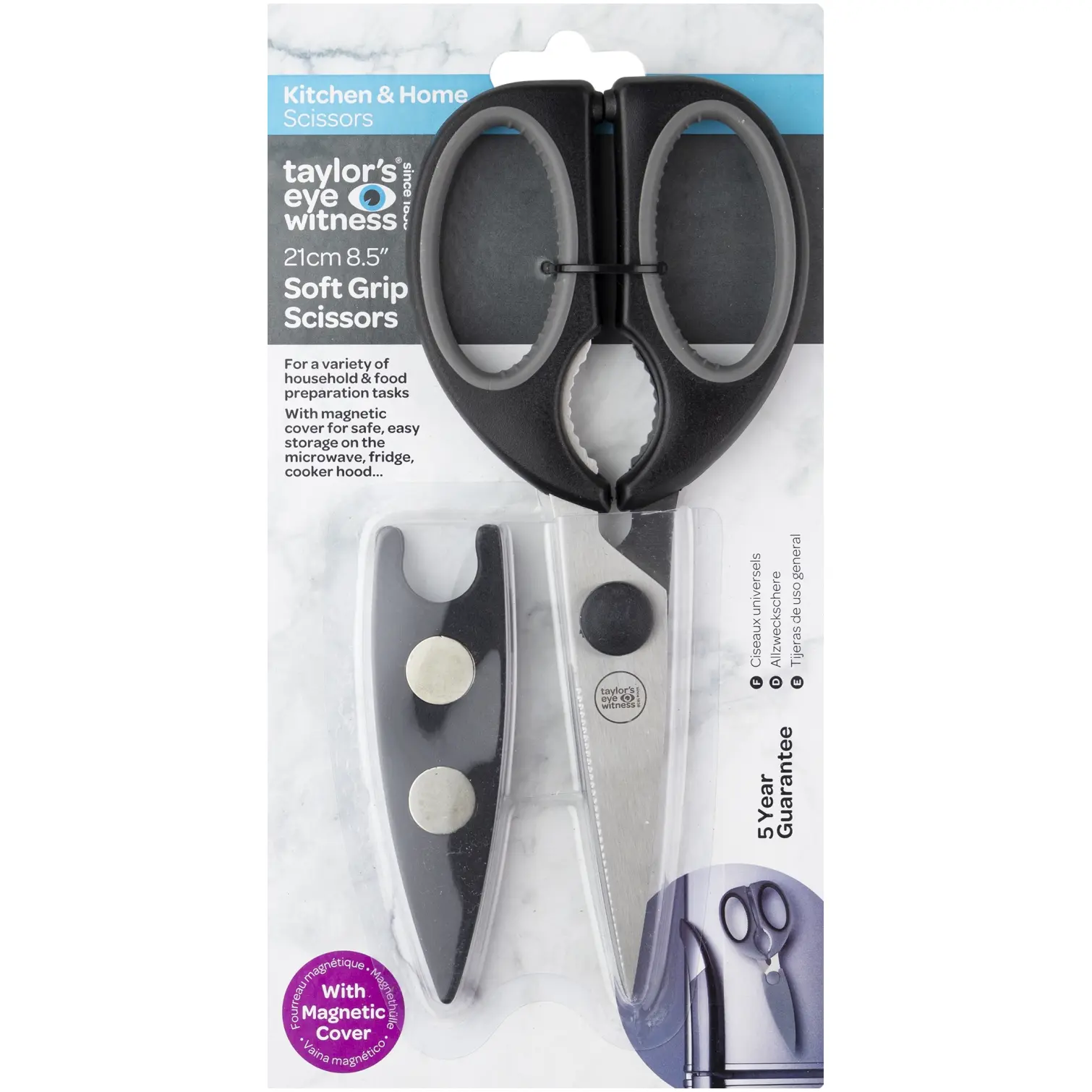 Taylor's Eye Witness Kitchen & Home Soft Grip Scissors 21cm