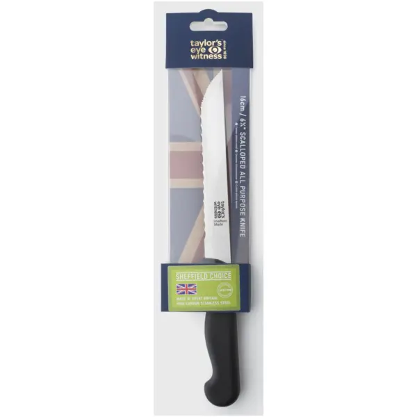 Taylors Eye Witness Scalloped All Purpose Knife 16cm