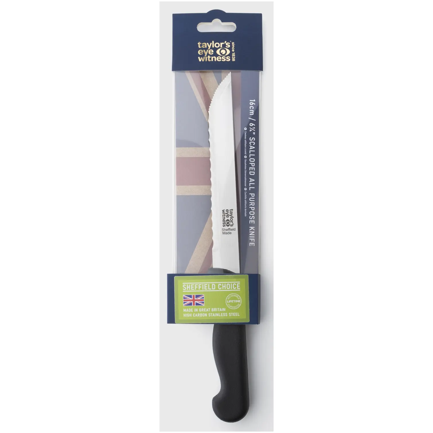 Taylors Eye Witness Scalloped All Purpose Knife 16cm