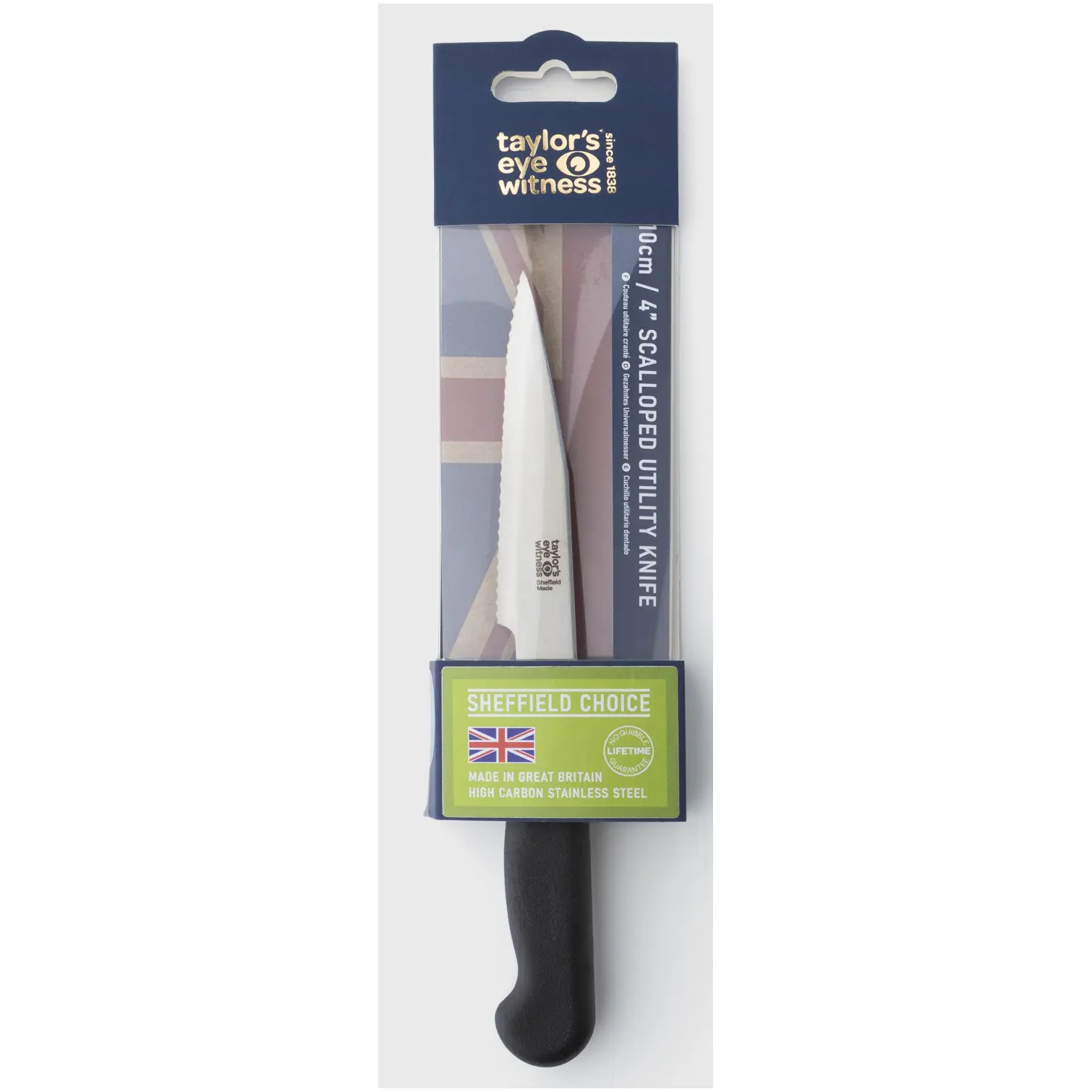Taylors Eye Witness Sheffield Choice Scalloped Utility Knife 10cm