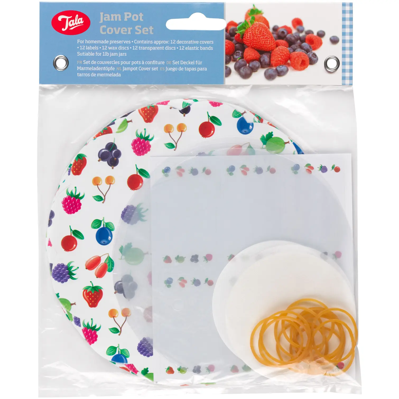 Tala Fruit Jam Pot Cover Set