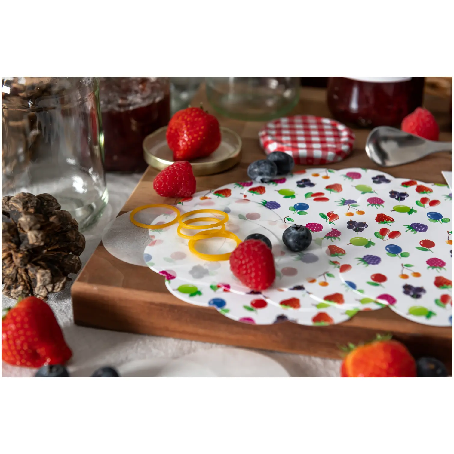 Tala Fruit Jam Pot Cover Set