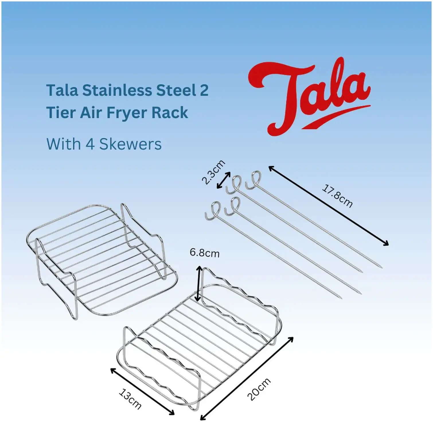 Tala 2 Tier Stainless Steel Air Fryer Racks