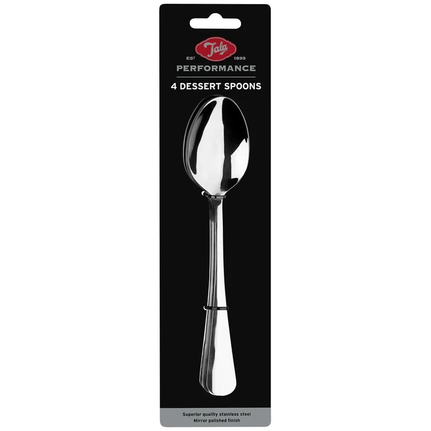Stainless Steel Set of 4 Dessert Spoons