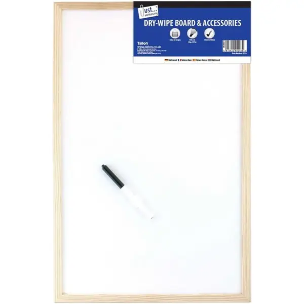 Just Stationery Dry-Wipe Board 60x40cm