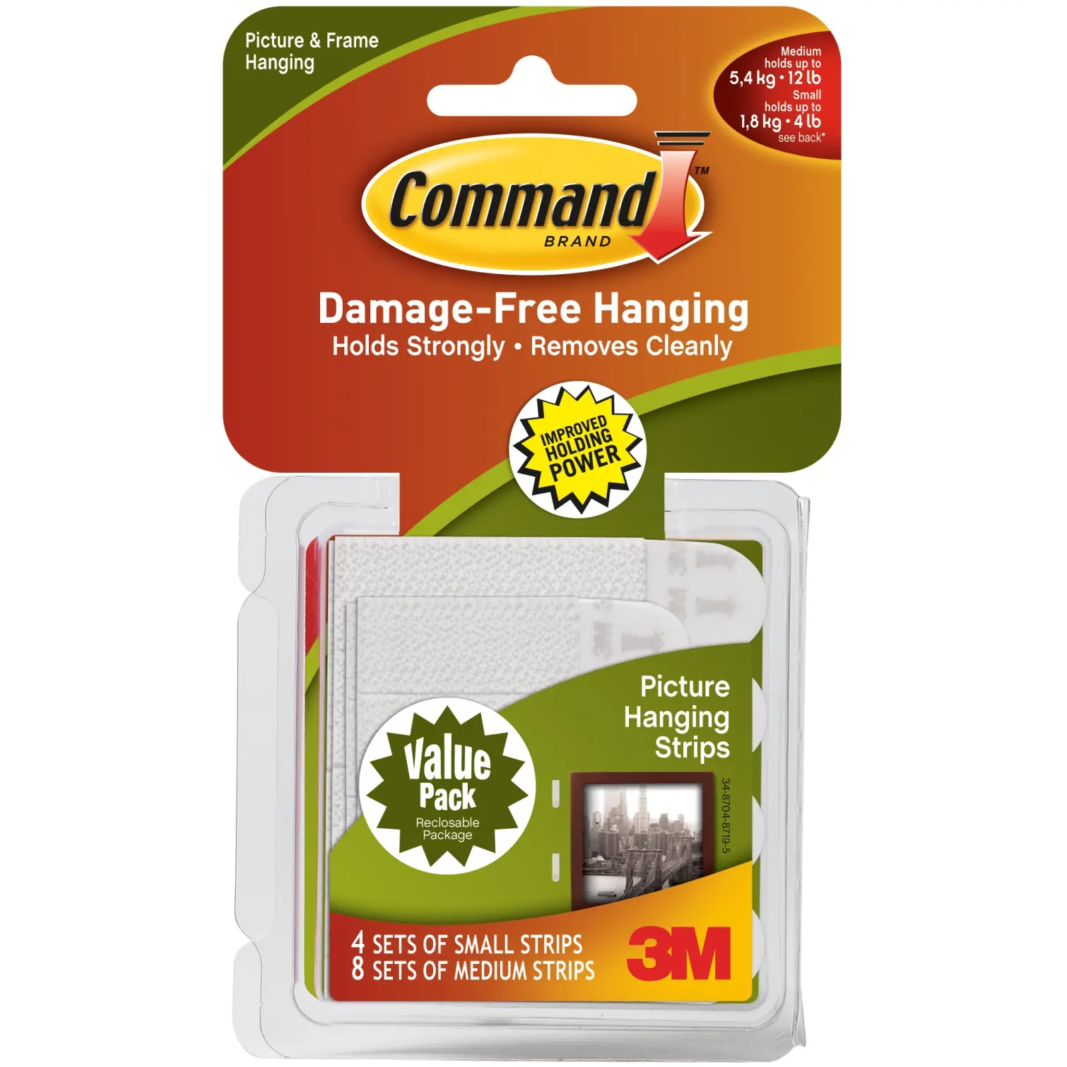 TMD0003 Command Picture Hanging Strips Value Pack