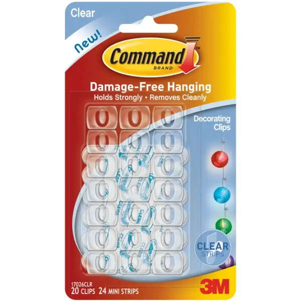 TMD0011 Command Clear Decorating Clips Set of 20