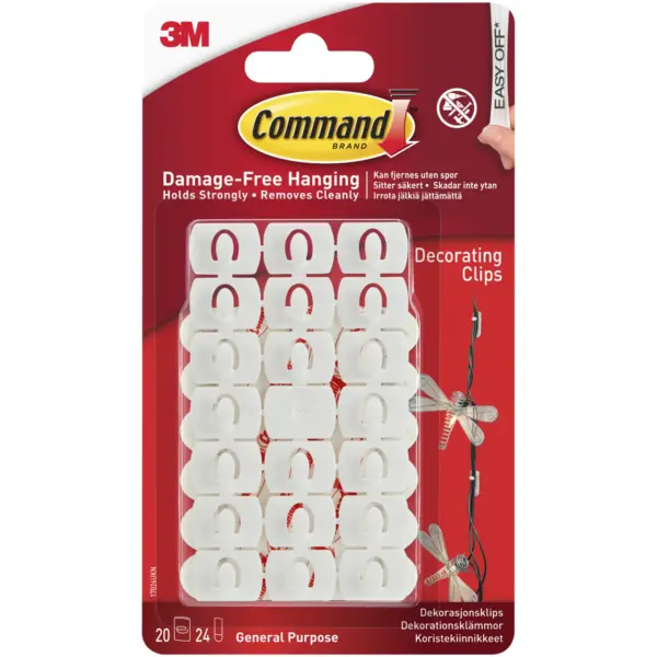 TMD0020 Command Decorating Clips Pack of 20