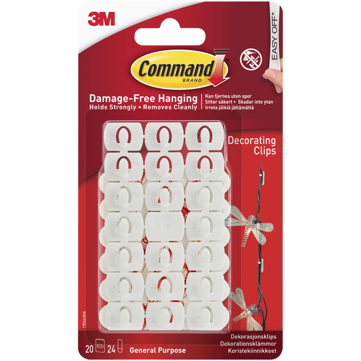 Command Decorating Clips Pack of 20