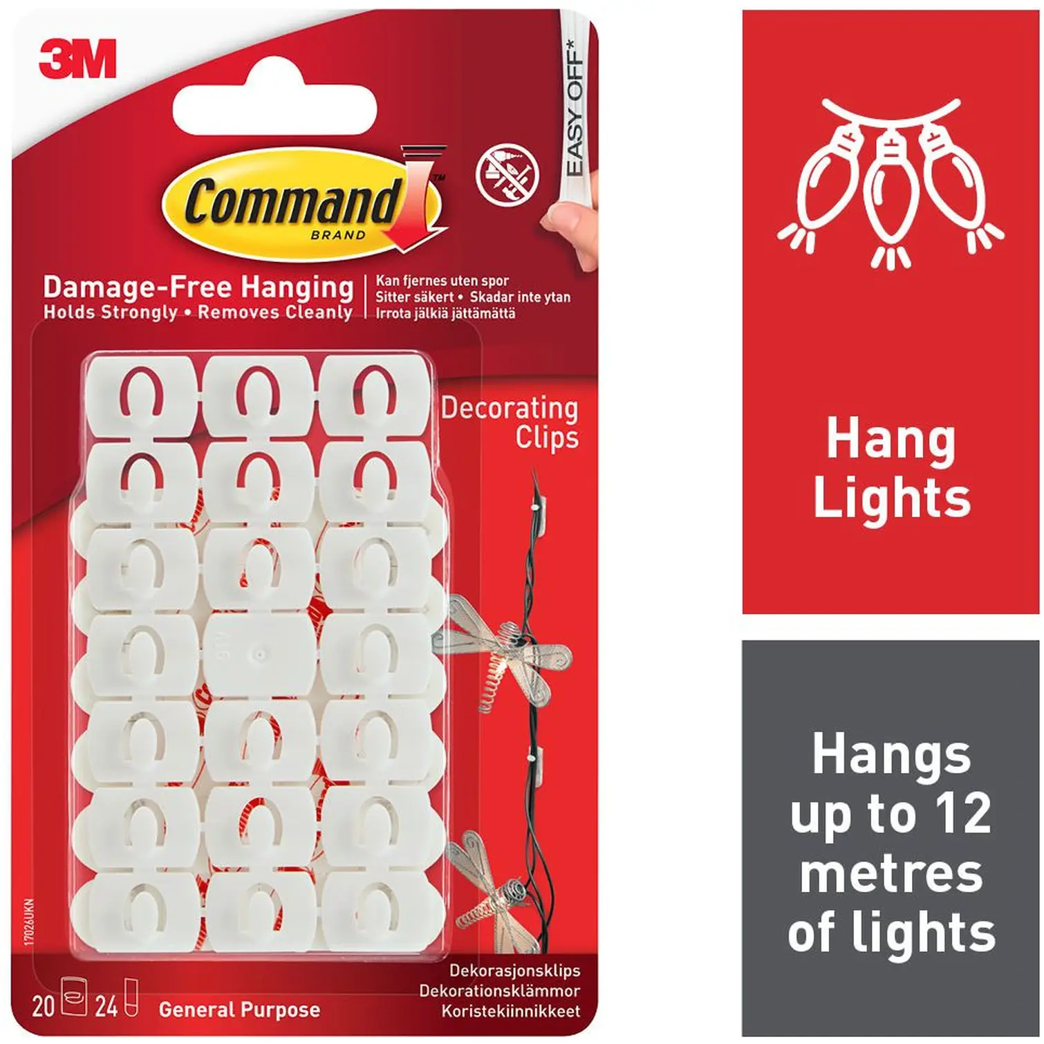 Command Decorating Clips Pack of 20