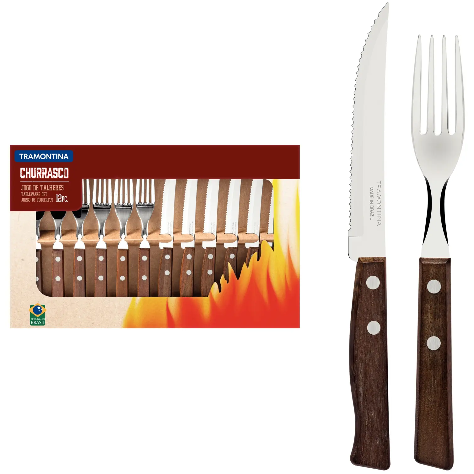 Tramontina Steak Cutlery Set 12 Pieces