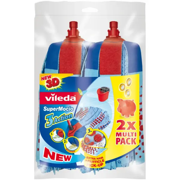 Vileda Supermocio Mop Twin Refill