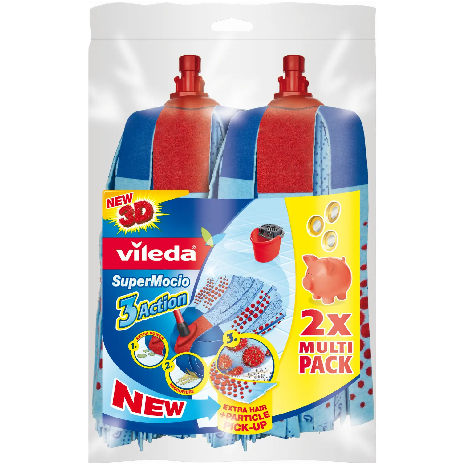 Vileda Supermocio Mop Twin Refill