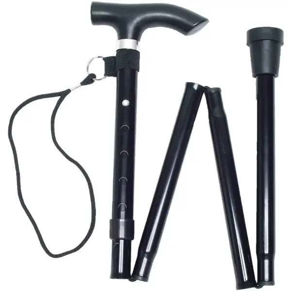VSG0005 Life Walking Stick Black Folding