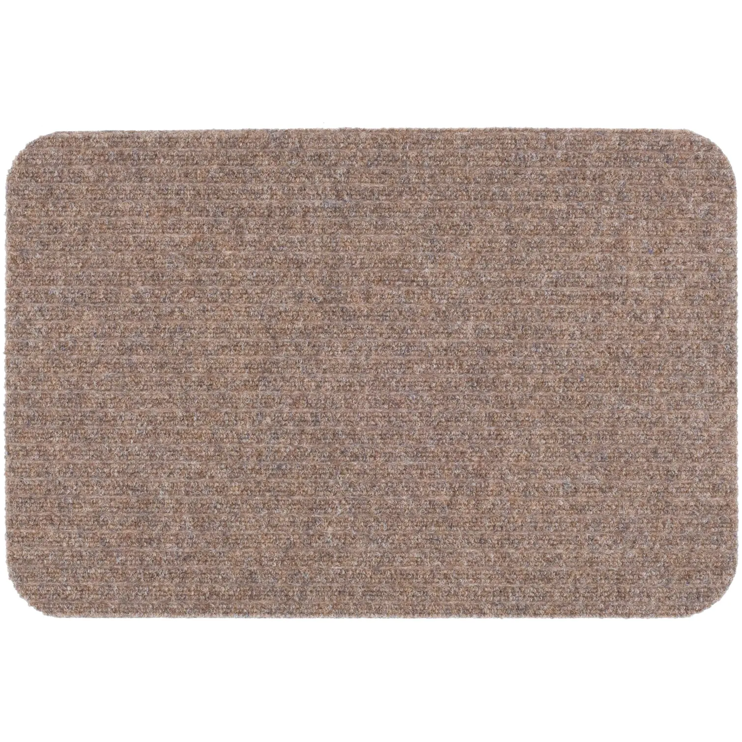 Likewise Beige Fairisle Ribbed Door Mat 70x40cm