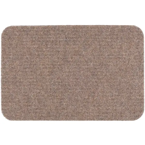Likewise Beige Fairisle Ribbed Door Mat 60x40cm