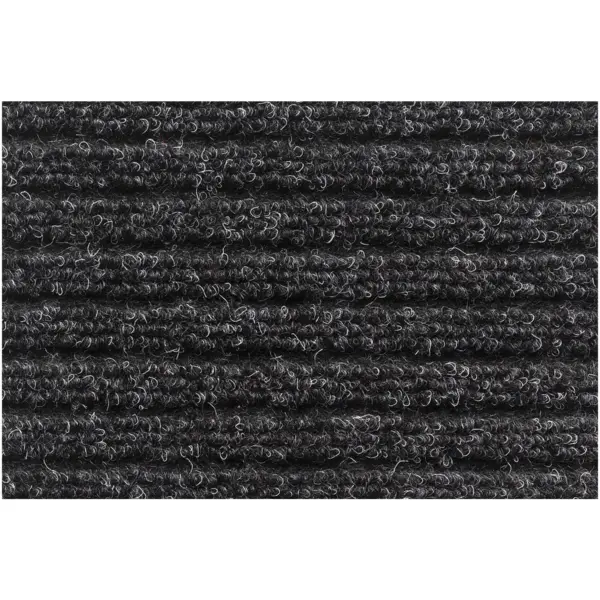 Likewise Anthracite Fairisle Ribbed Door Mat 70 x 40cm
