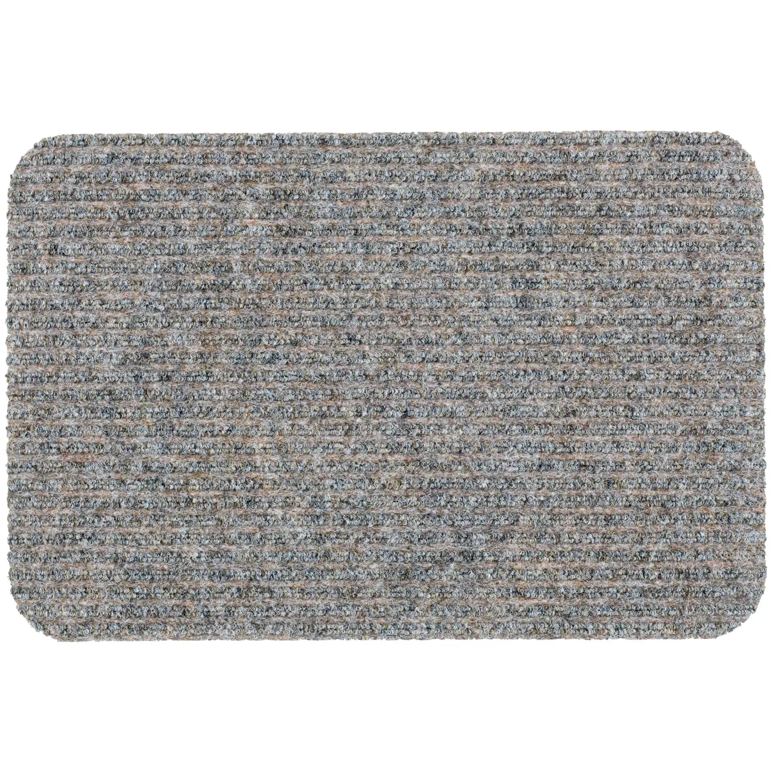 Likewise Grey Fairisle Ribbed Door Mat 70 x 40cm