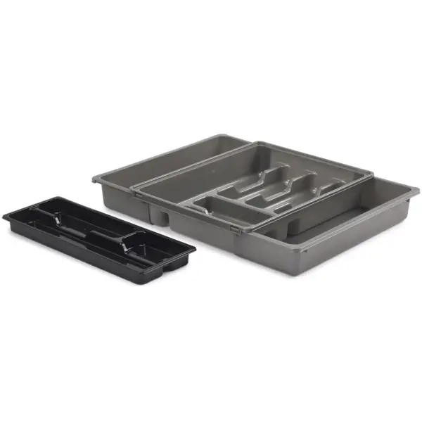 Whitefurze Silver Adjustable Drawer Organiser