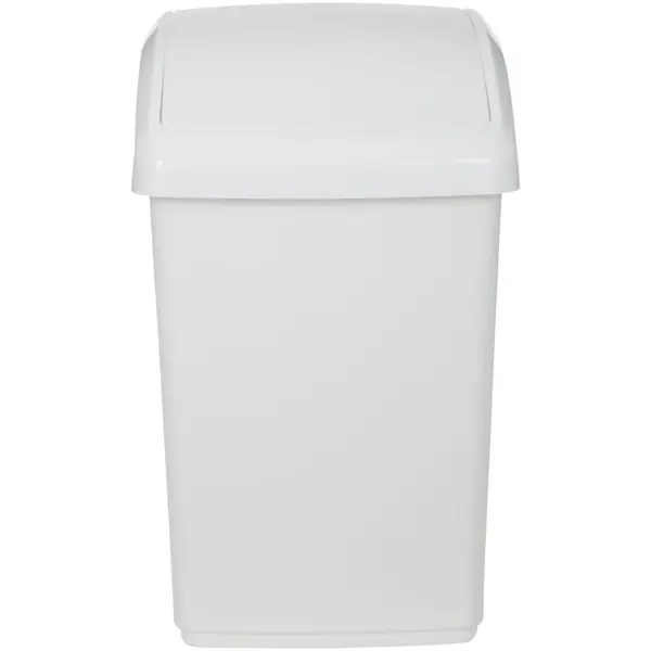Whitefurze Cream Swing Bin 10Ltr 30x23x19cm