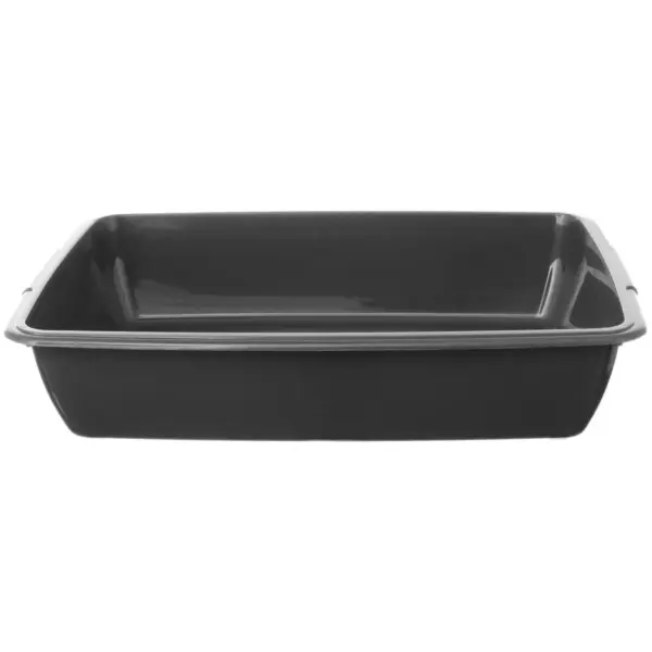 Whitefurze Cat Litter Tray 46x34x10cm