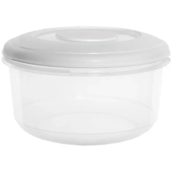 Whitefurze Round Food Storage Box 0.5Ltr 13x7cm