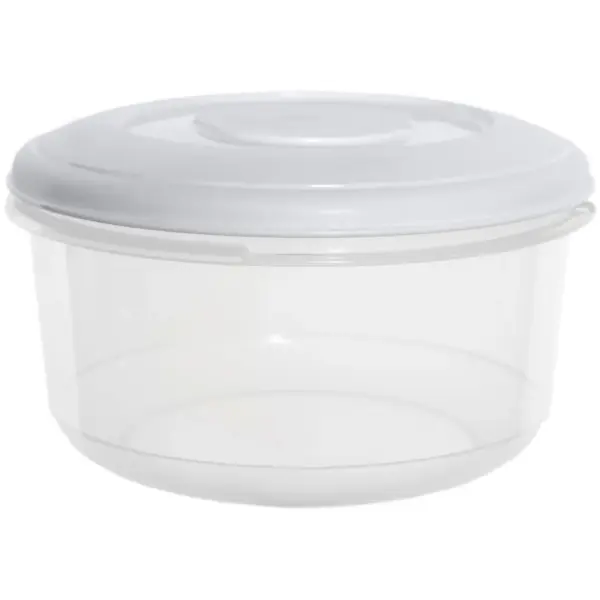 Whitefurze Round Food Storage Box 1Ltr 49.5x36cm