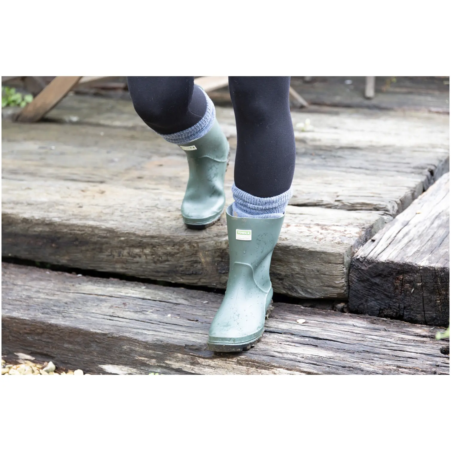 Town & Country Traditional Short Wellington Green Size 10