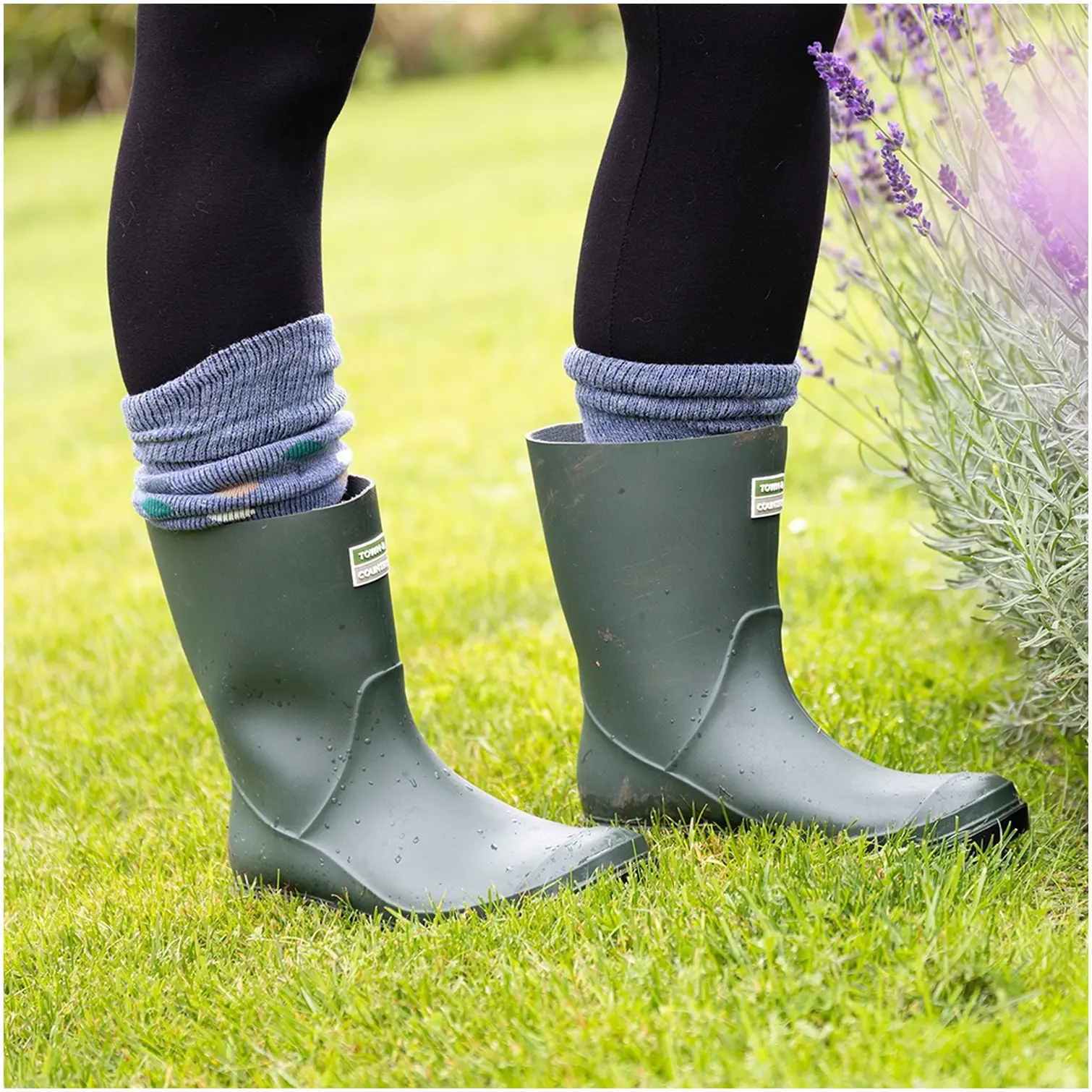 Town & Country Traditional Short Wellington Green Size 10