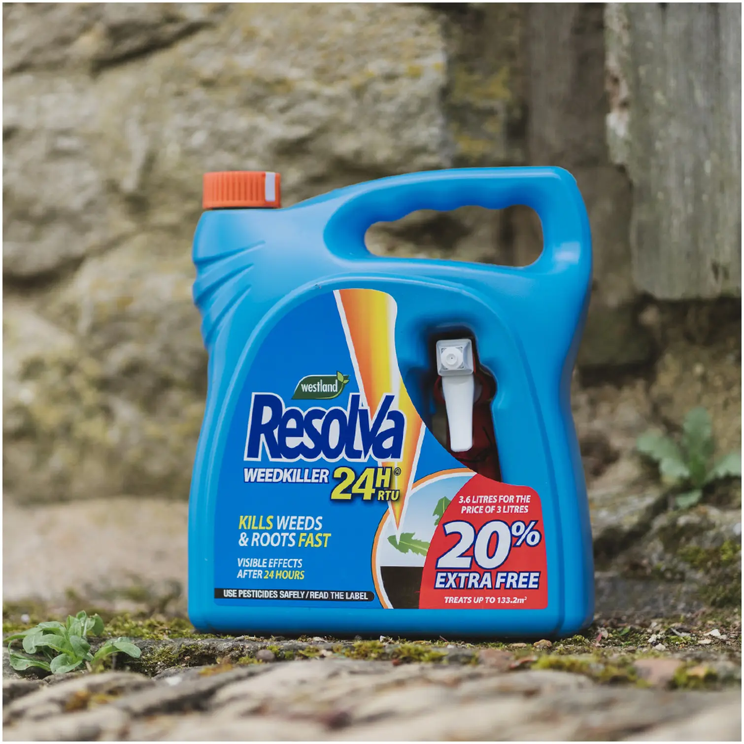 Resolva 24hr Weedkiller 3.6ltr 3ltr+20% Extra Free