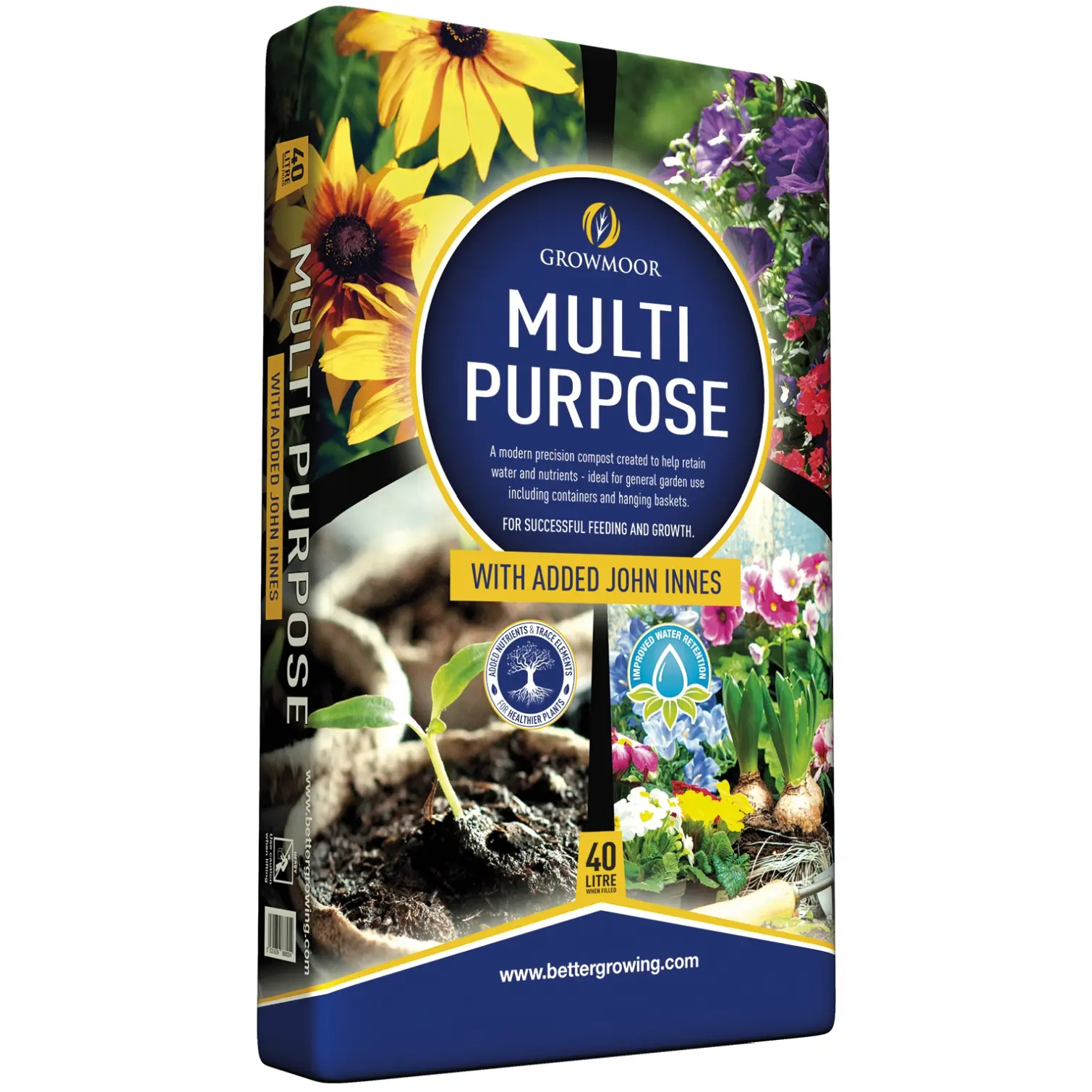 Growmoor Multi-Purpose Compost+JI 40ltr