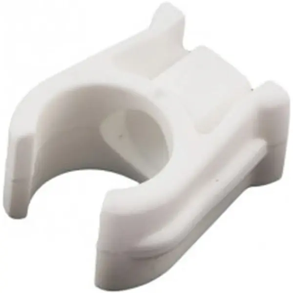 Securplumb Plastic Pipe Clips For 15mm Pipe White Pack of 8