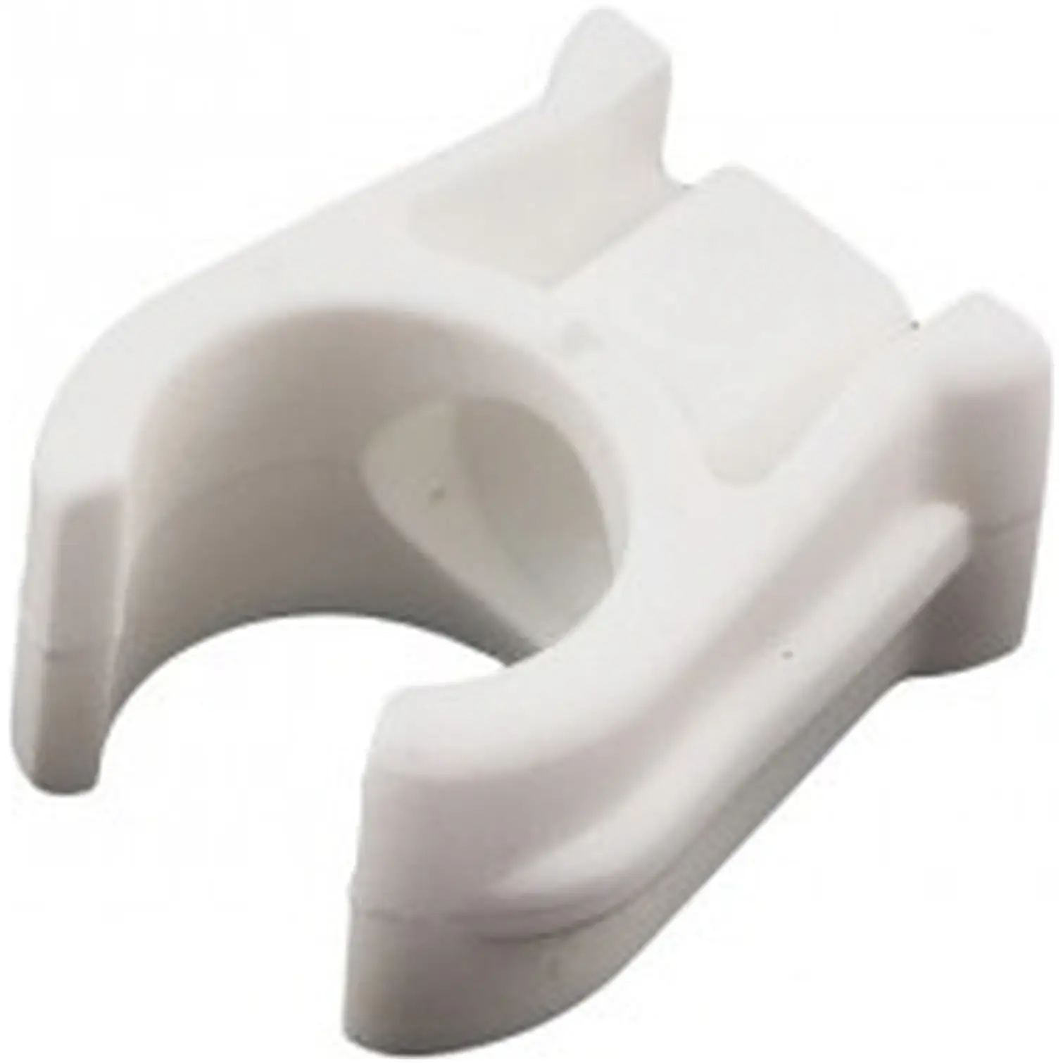 Securplumb Plastic Pipe Clips For 15mm Pipe White Pack of 8