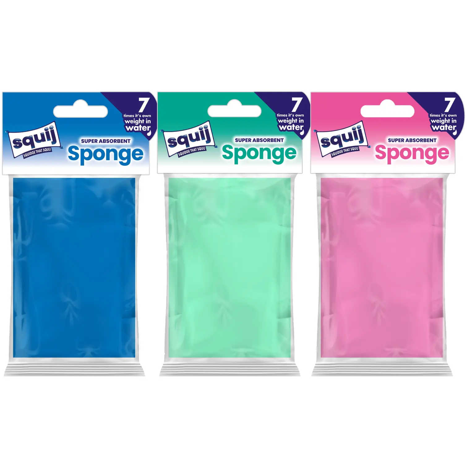 OFO0038_3 Squij Absorbent Sponge Assorted