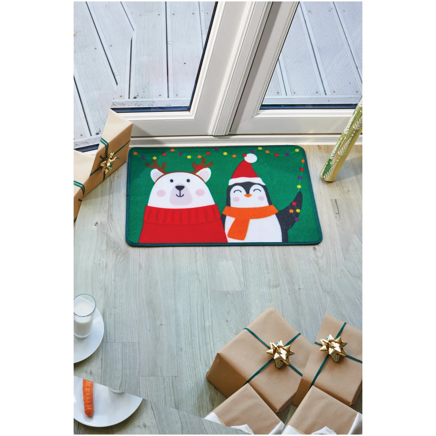 Polar Pals Christmas Doormat 40x60cm