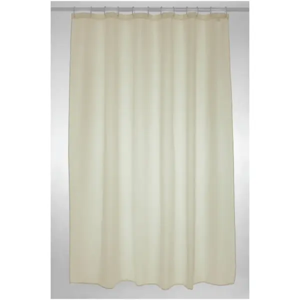 Blue Canyon Shower Curtain Polyester Plain Cream 180 x 180cm