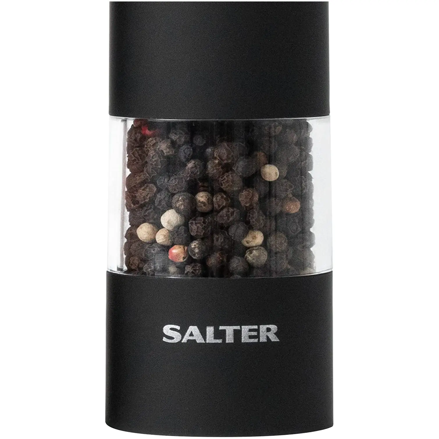 Salter Matt Black Electric Mill Set