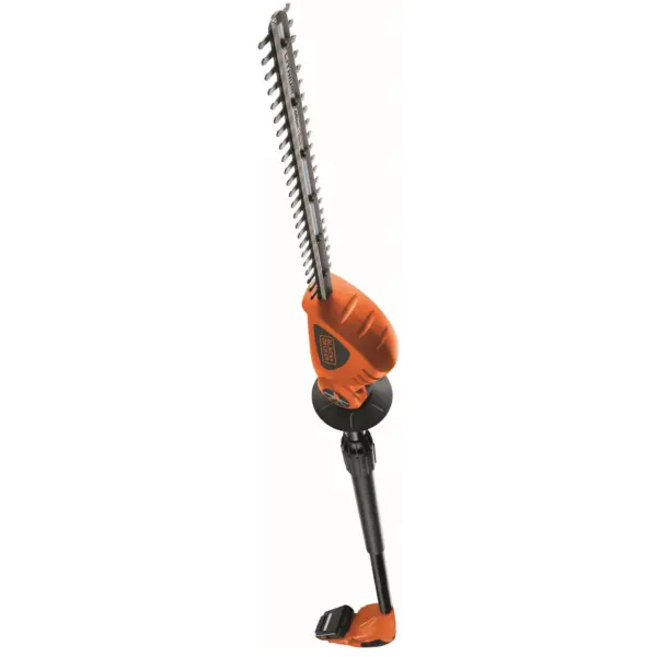 Black+Decker Pole Hedge Trimmer 18v Li-ion Battery 43cm Cut
