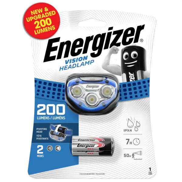 DUR1710 Energizer Vision Headlight 200 Lumens