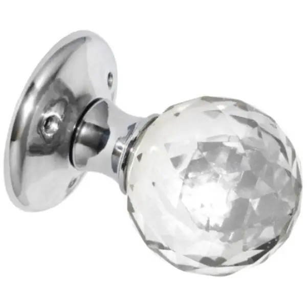 MPS0362 Securit 60mm Glass Mortice Knobs Set