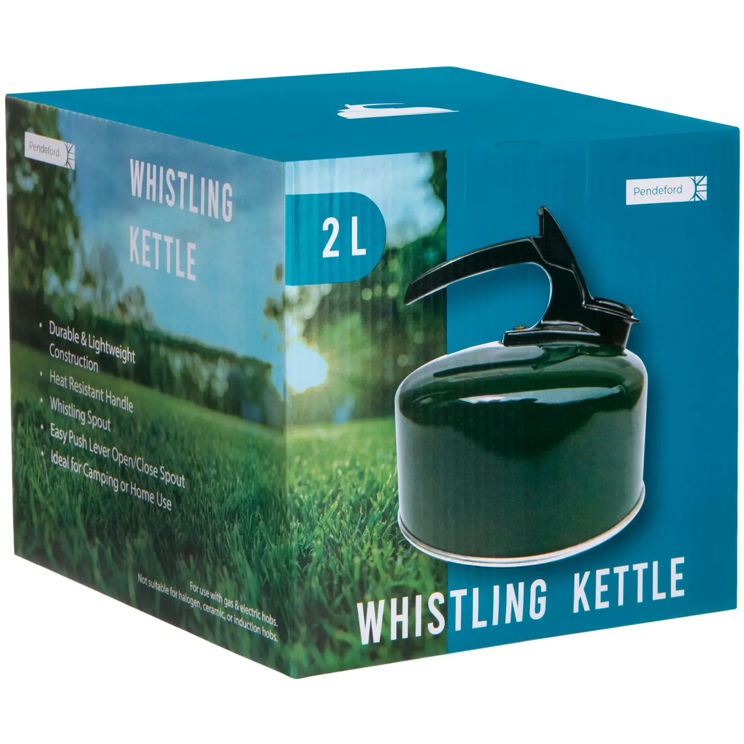 Pendeford Whistling Kettle Green 2L