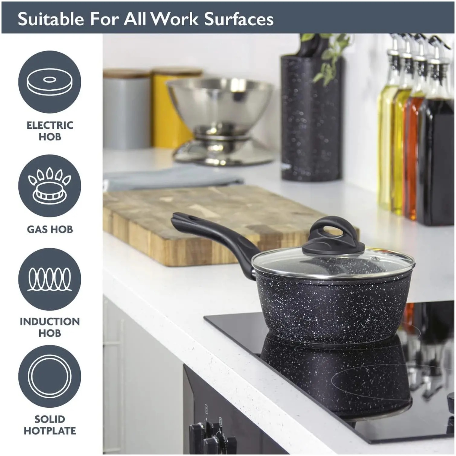 Blackmoor 20cm Sauce Pan & Lid