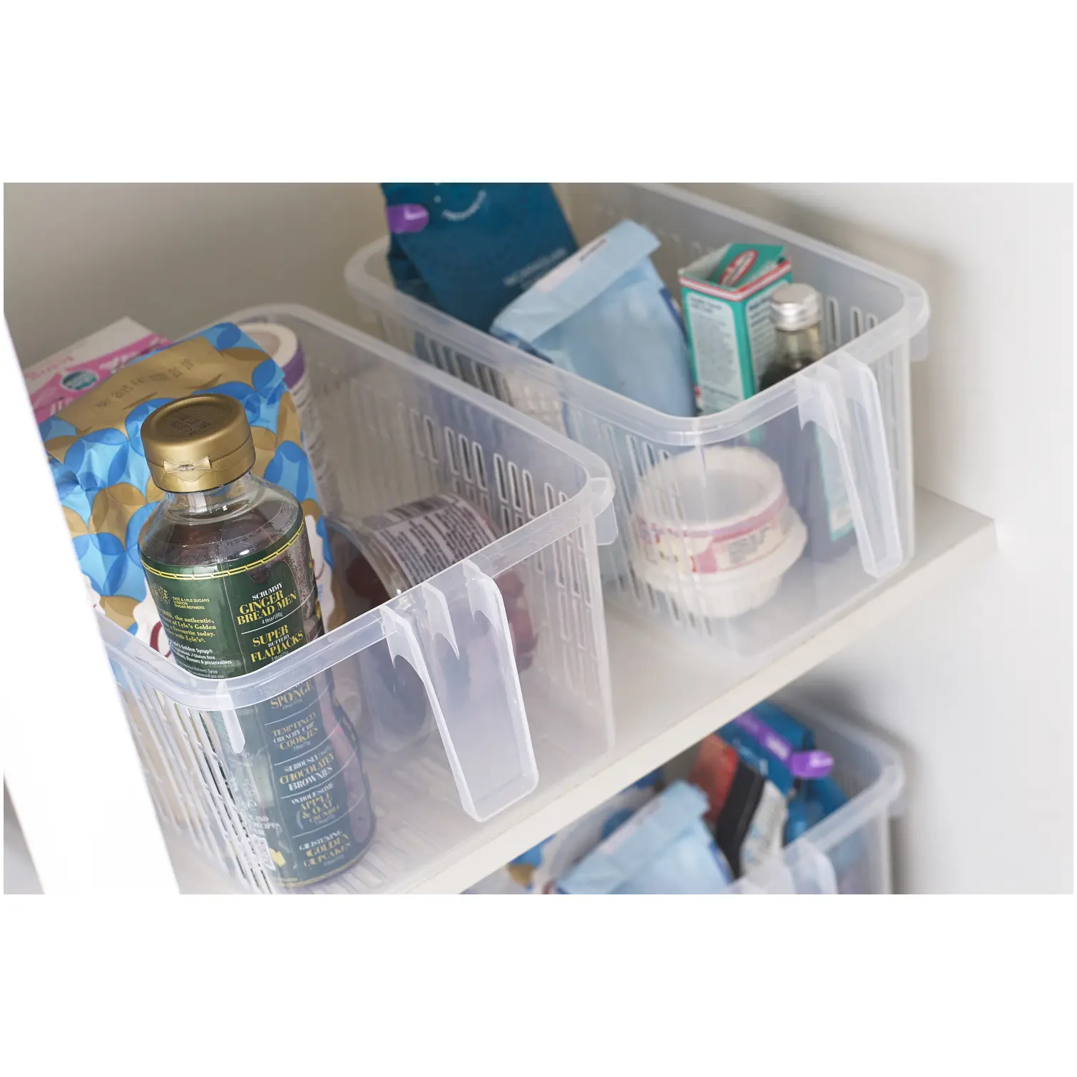 Whitefurze Caddy Basket 28cm Clear
