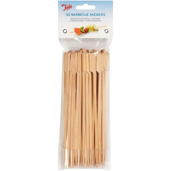 Tala Barbecue Skewers Wooden 18cm Pack 50